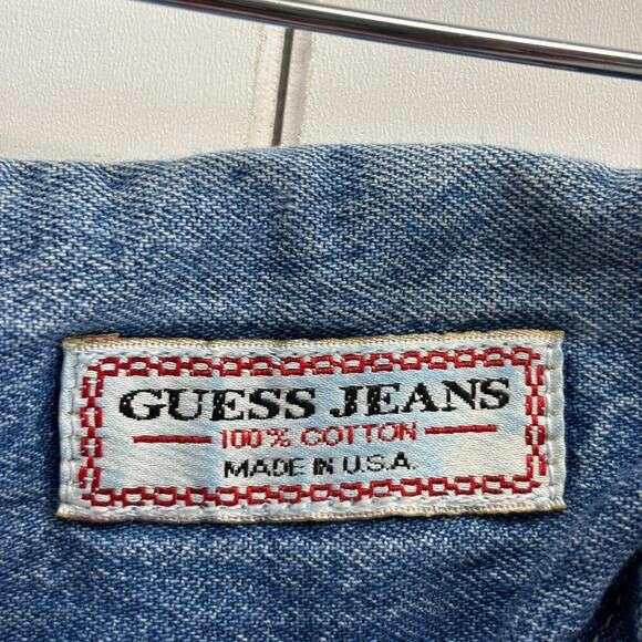 Y2K Guess Womens Skater Wide Leg Grunge Boho Indie Belted Jeans Size 26 USA Soft - Picture 3 of 9